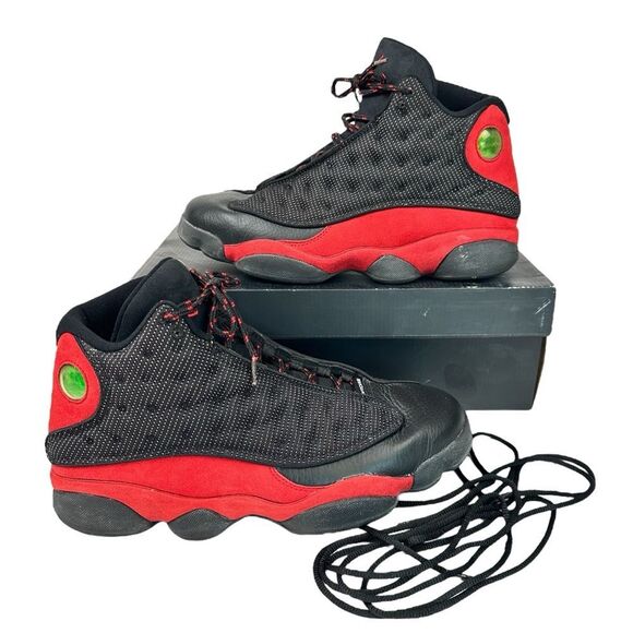 Men's Nike Air Jordan 13 Retro OG Bred Size 10 (GREAT SHAPE) 2013 - Picture 1 of 8
